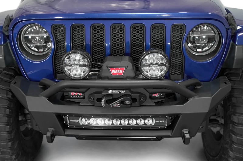 ADD F980393070103 2018-2024 Jeep Wrangler JL Phantom Winch Stubby Front Bumper - BumperStock