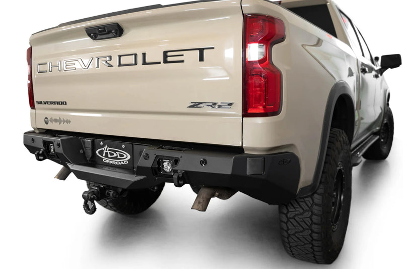 ADD R120081090103 2022-2024 GMC Sierra 1500 Stealth Fighter Rear Bumper - BumperStock