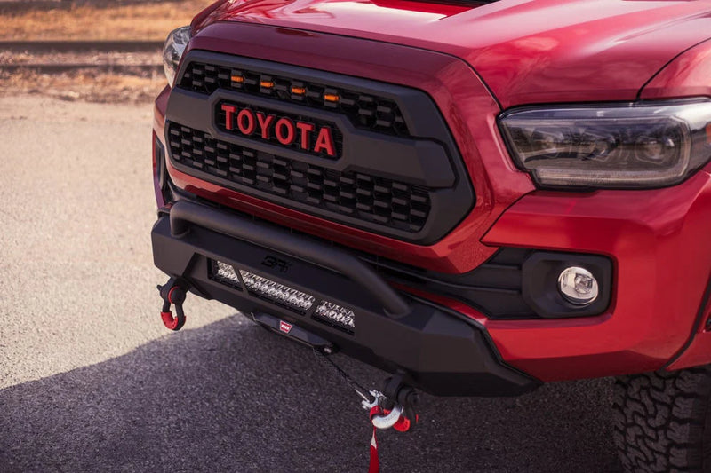 Body Armor TC-19339 Toyota Tacoma 2016-2023 Hi-Line Series Front Winch Bumper - BumperStock