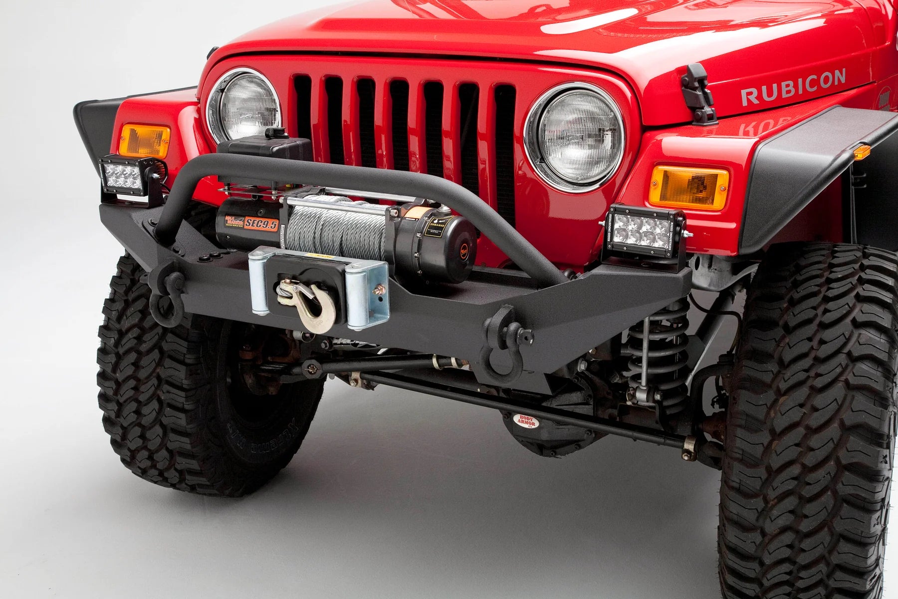 Body Armor TJ-19531 Jeep Wrangler 1987-2006 Front Bumper Winch Ready - BumperStock