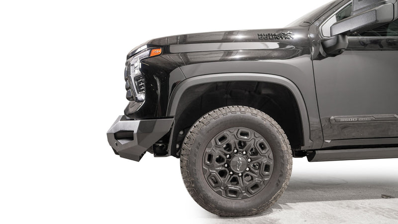 Fab Fours CH24-X6151-1 2024 Chevy Silverado 2500/3500 HD Matrix Front Bumper Winch Ready No Guard - BumperStock