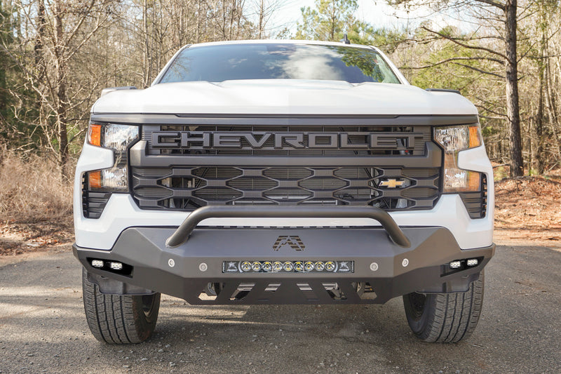 Fab Fours CS22-D5652-1 2022-2024 Chevy Silverado 1500 Vengeance Front Bumper Pre-Runner Guard - BumperStock