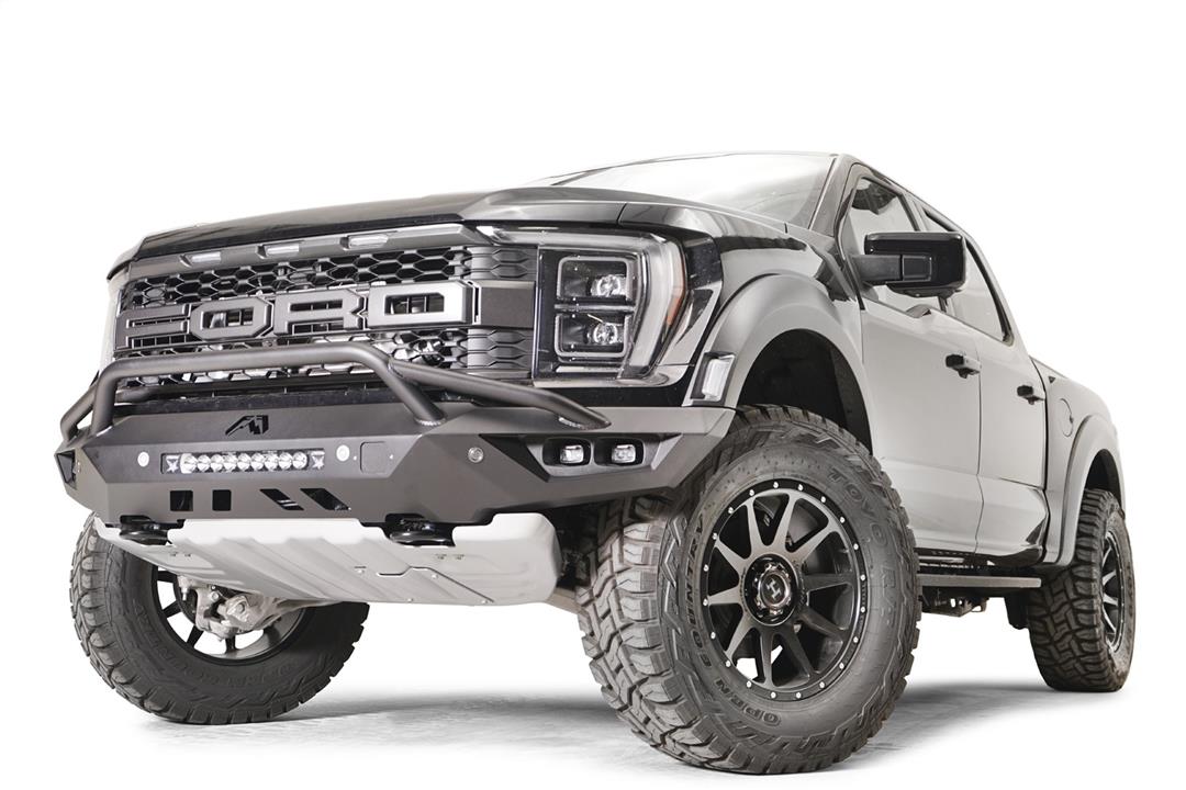 Fab Fours FR21-D5352-1 Ford Raptor 2021-2023 Vengeance Front Bumper Pre-Runner Guard - BumperStock