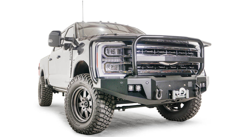 Fab Fours FS23-A5950-1 Ford F250/F350 Superduty 2023 New Premium Front Winch Bumper Full Guard - BumperStock