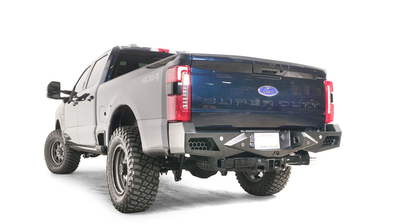 Fab Fours FS23-E5951-1 Ford F250/F350 Superduty 2023 Vengeance Rear Bumper - BumperStock