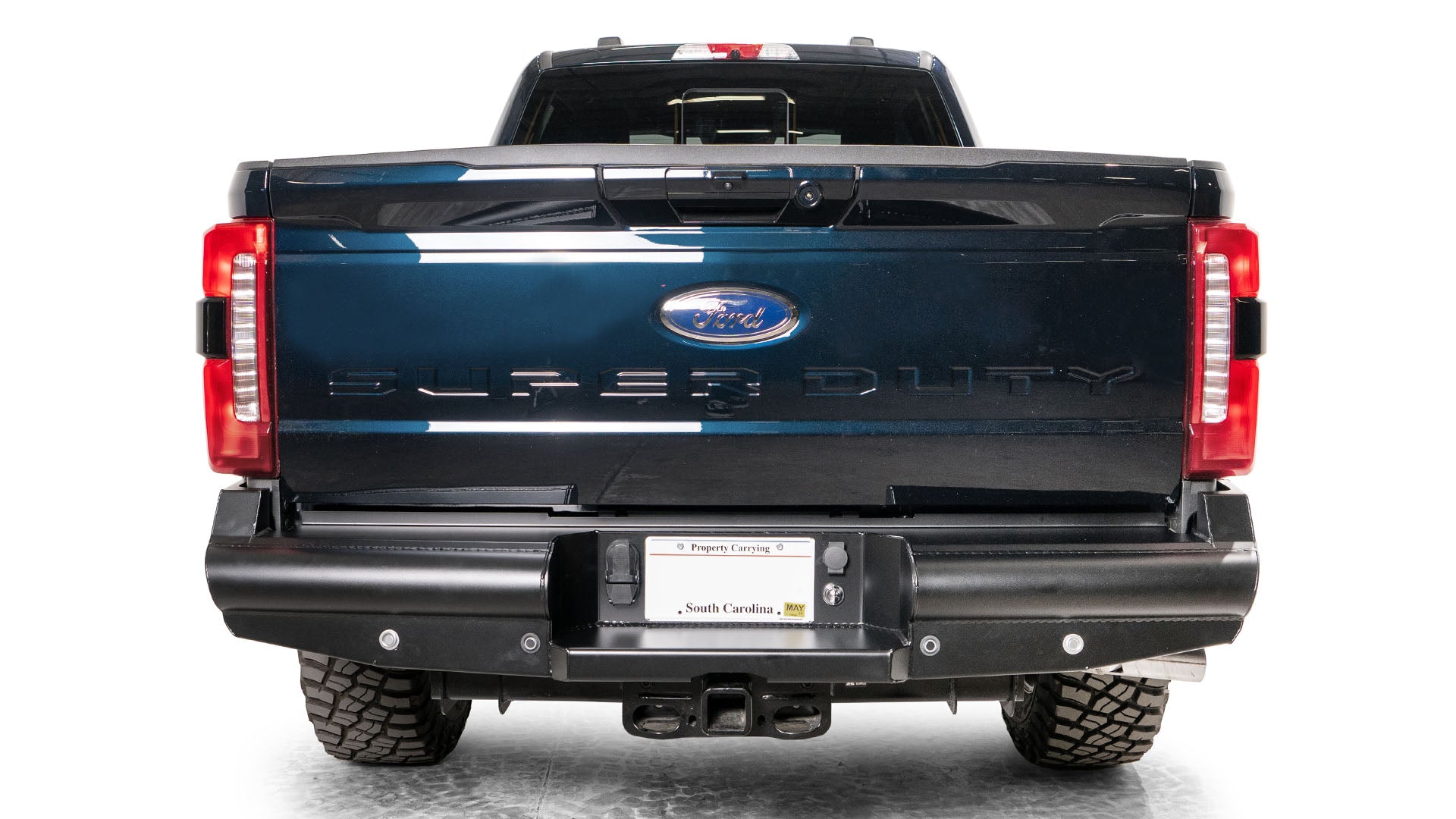 Fab Fours FS23-U5950-1 Ford F250/F350 Super Duty 2023 Black Steel Elite Rear Bumper - BumperStock