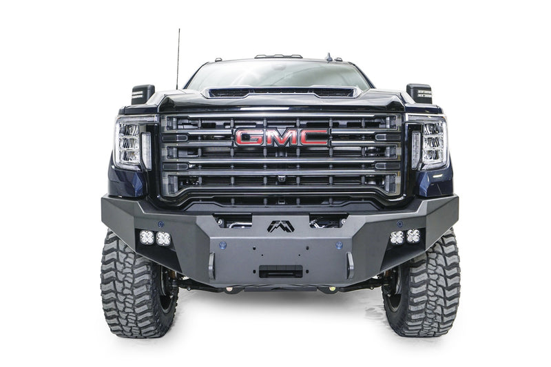 Fab Fours GM20-A5051-1 GMC Sierra 2500/3500 HD 2020-2023 New Premium Front Bumper Winch Ready No Guard - BumperStock