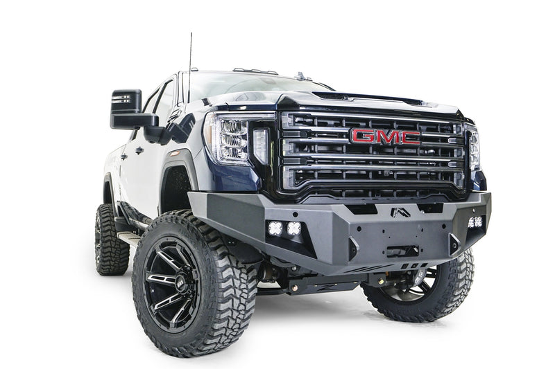 Fab Fours GM20-A5051-1 GMC Sierra 2500/3500 HD 2020-2023 New Premium Front Bumper Winch Ready No Guard - BumperStock