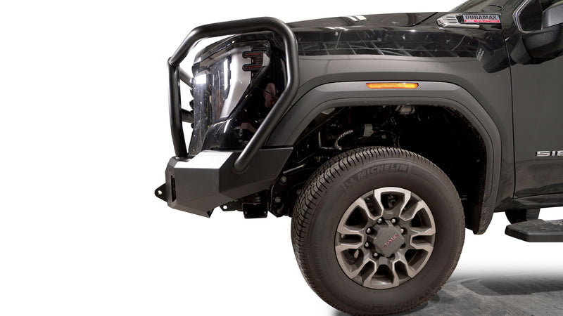 Fab Fours GM24-A6250-1 2024 GMC Sierra 2500/3500 HD Premium Front Winch Bumper Full Guard - BumperStock