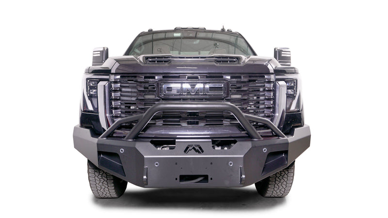 Fab Fours GM24-A6252-1 2024 GMC Sierra 2500/3500 HD Premium Front Winch Bumper Pre-Runner Guard - BumperStock