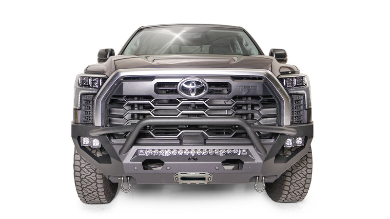 Fab Fours TT22-X5452-1 Toyota Tundra 2022 Matrix Front Bumper Winch Ready Pre-Runner Guard - BumperStock