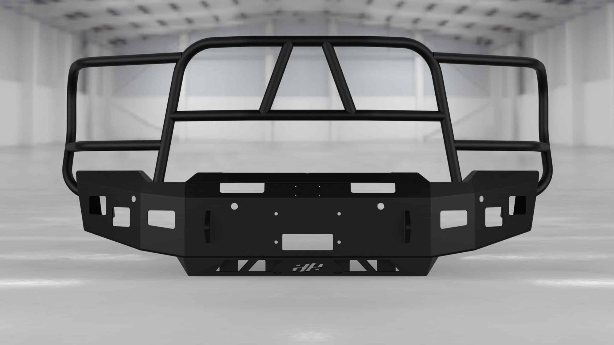 Hammerhead 600-56-1008 GMC Sierra 2500/3500 HD 2020-2023 Front Winch Bumper with Full Brush Guard - BumperStock