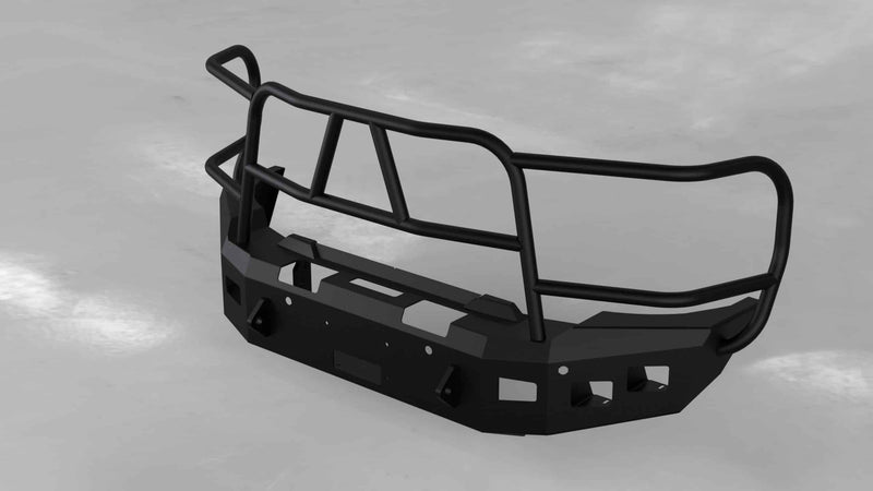 Hammerhead 600-56-1008 GMC Sierra 2500/3500 HD 2020-2023 Front Winch Bumper with Full Brush Guard - BumperStock