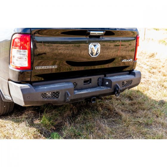 Ranch Hand MBD19HBMSL 2019-2024 Ram 1500 Midnight Rear Bumper with Side Exhaust - BumperStock