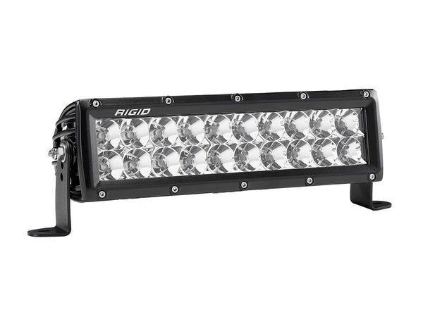 Rigid 110113 E-Series PRO 10 Inch Flood Black Light Bar - BumperStock