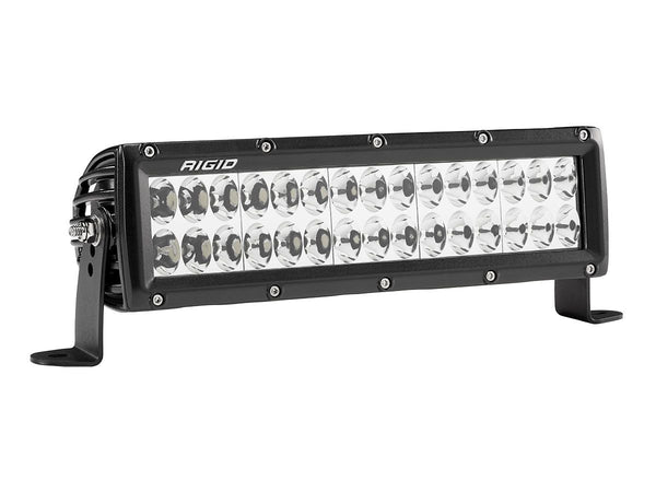 Rigid 178613 E-Series PRO 10 Inch Driving Black Light Bar - BumperStock