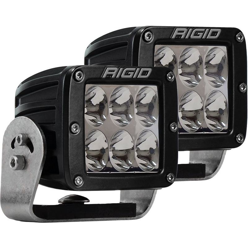 Rigid 522313 D-Series PRO Specter Driving Heavy Duty Black 2 Lights - BumperStock