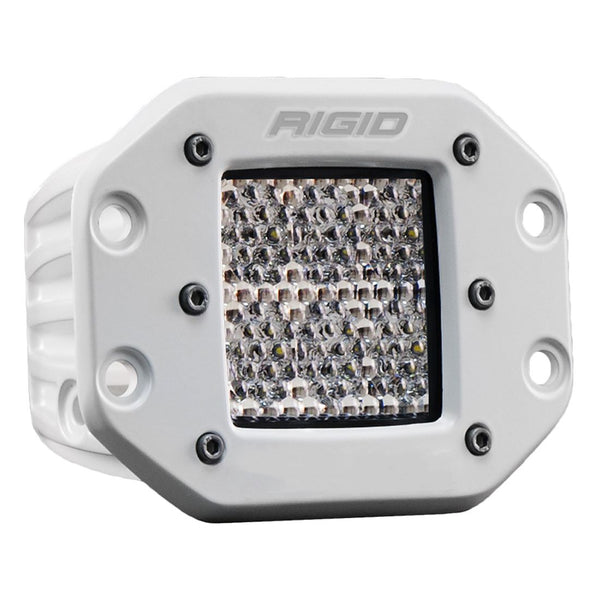 Rigid 611513 D-Series PRO Hybrid Diffused Flush Mount White 1 Light - BumperStock