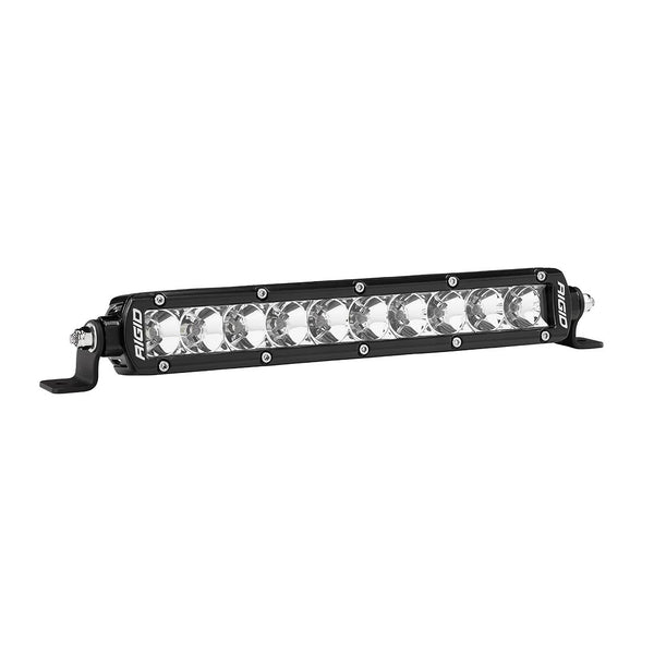 Rigid 910113 SR-Series PRO 10 Inch Flood Black Light Bar - BumperStock