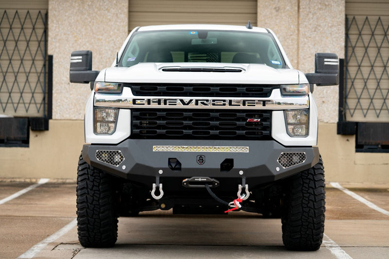 Road Armor Evolution 3202EF0B 2020-2023 Chevy Silverado 2500/3500 HD Base Front Winch Bumper - BumperStock