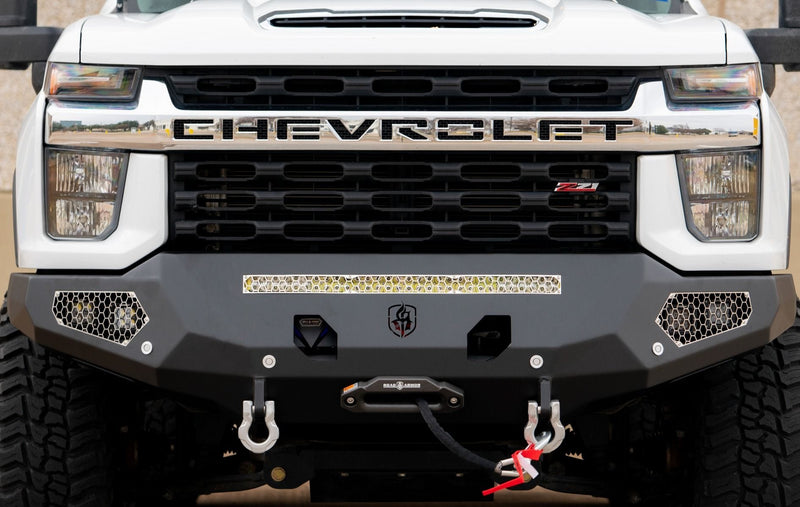 Road Armor Evolution 3202EF0B 2020-2023 Chevy Silverado 2500/3500 HD Base Front Winch Bumper - BumperStock