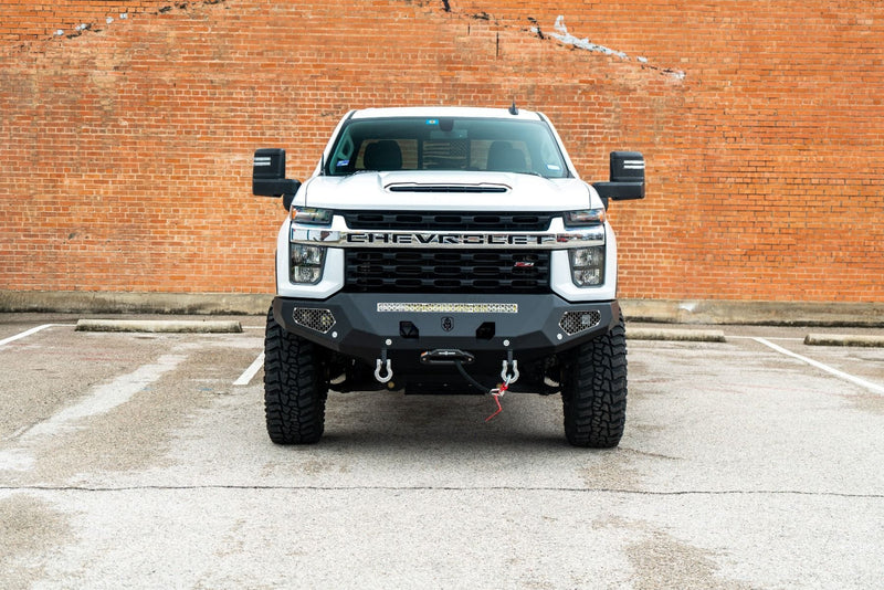 Road Armor Evolution 3202EF0B 2020-2023 Chevy Silverado 2500/3500 HD Base Front Winch Bumper - BumperStock