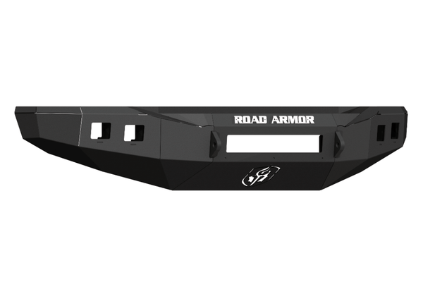 Road Armor Stealth 3194F0B-NW 2019-2022 Chevy Silverado 4500/5500/6500 HD Non-Winch Front Bumper with Square Light Cutouts - BumperStock