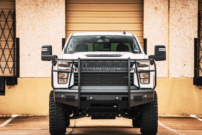 Road Armor Vaquero 3202VF6B 2020-2023 Chevy Silverado 2500/3500 HD Non-Winch Front Bumper with Full Guard - BumperStock