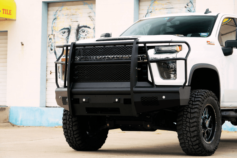 Road Armor Vaquero 3202VF6B 2020-2023 Chevy Silverado 2500/3500 HD Non-Winch Front Bumper with Full Guard - BumperStock