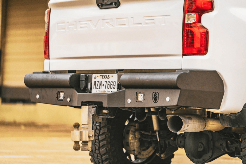 Road Armor Vaquero 3202VR0B 2020-2023 Chevy Silverado 2500/3500 HD Non-Winch Rear Bumper - BumperStock