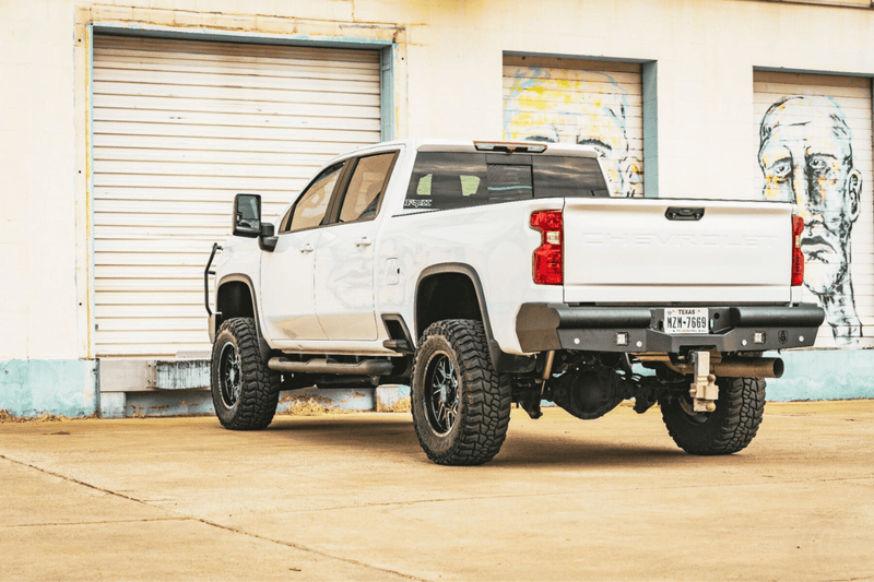 Road Armor Vaquero 3202VR0B 2020-2023 Chevy Silverado 2500/3500 HD Non-Winch Rear Bumper - BumperStock