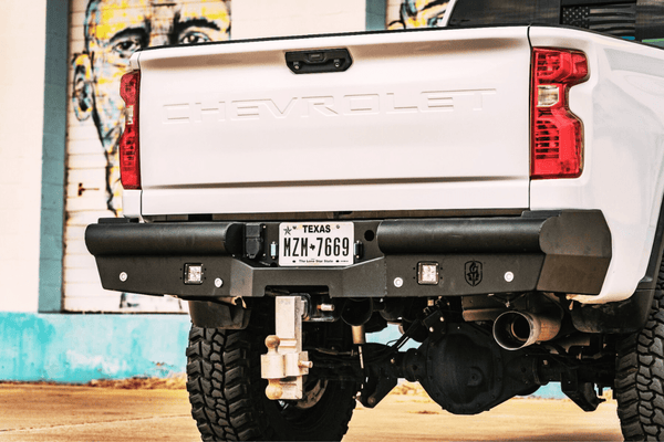 Road Armor Vaquero 3202VR0B 2020-2023 Chevy Silverado 2500/3500 HD Non-Winch Rear Bumper - BumperStock