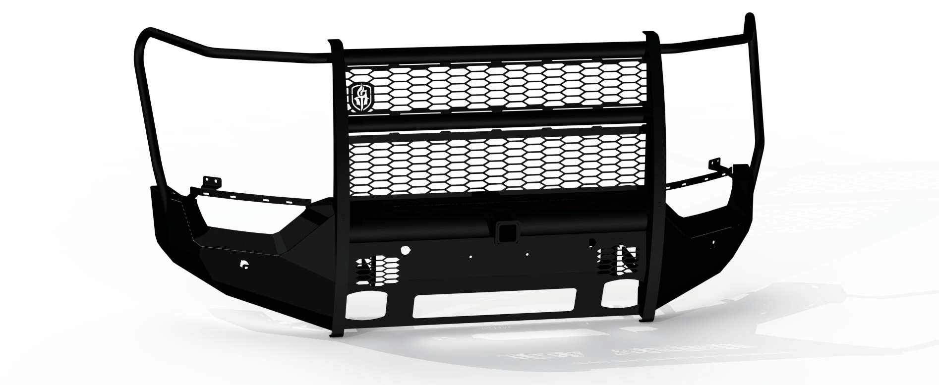 Road Armor Vaquero 6211VF26B 2021-2023 Ford F150 Non-Winch Front Bumper Full Guard with Receiver Hitch - BumperStock