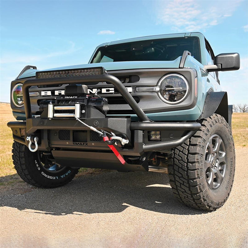 TrailFX BR002T 2021-2024 Ford Bronco Front Winch Bumper - BumperStock