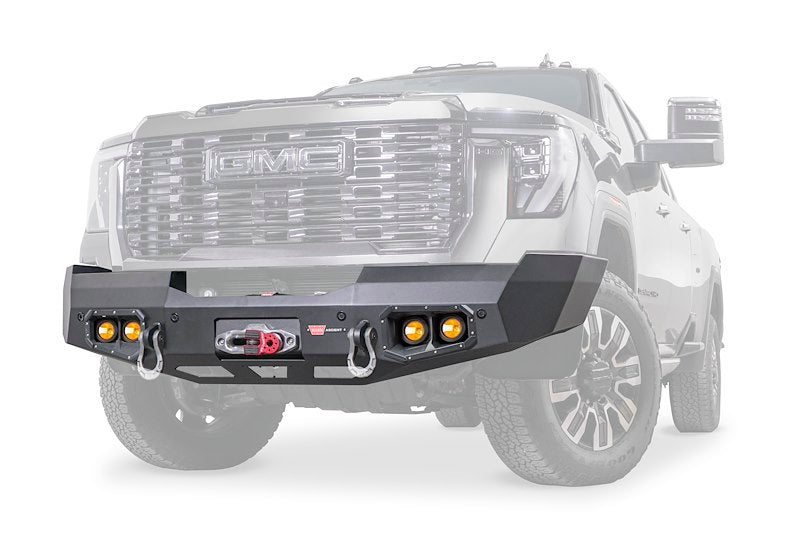 WARN Ascent 110944 2024-2025 GMC Sierra 2500 HD Front Winch Bumper No Guard - BumperStock