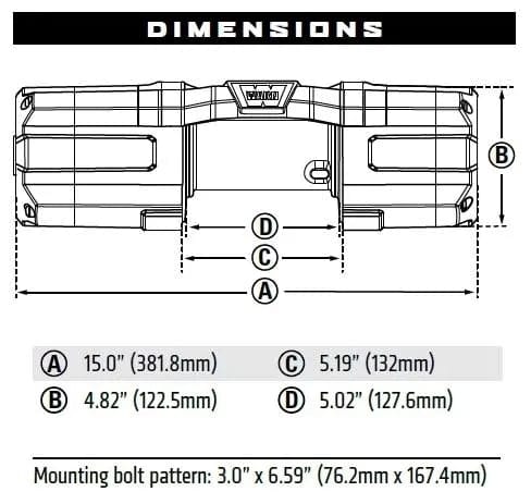 WARN Axon 101145 45 Powersport Winch - BumperStock