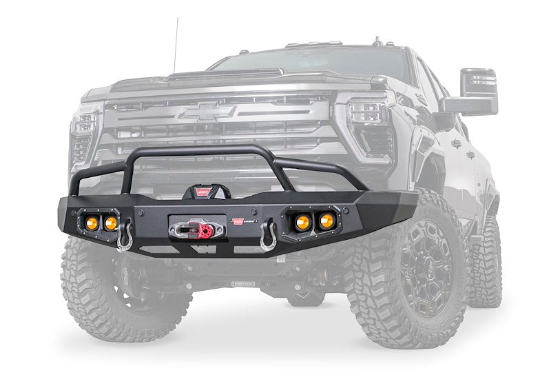 Warn Ascent 110917 2024-2025 Chevy Silverado 2500 HD Front Bumper Pre-Runner Guard - BumperStock