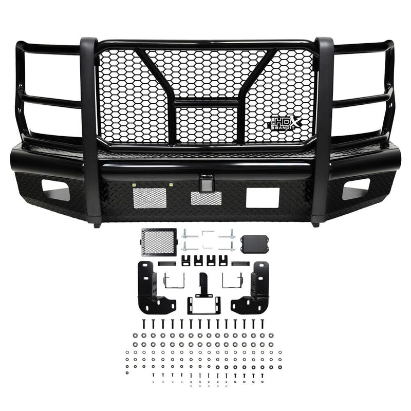 Westin 58-31125 Ford F250/F350 Superduty 2017-2022 HDX Bandit Front Bumper Non-Winch Black Finish - BumperStock