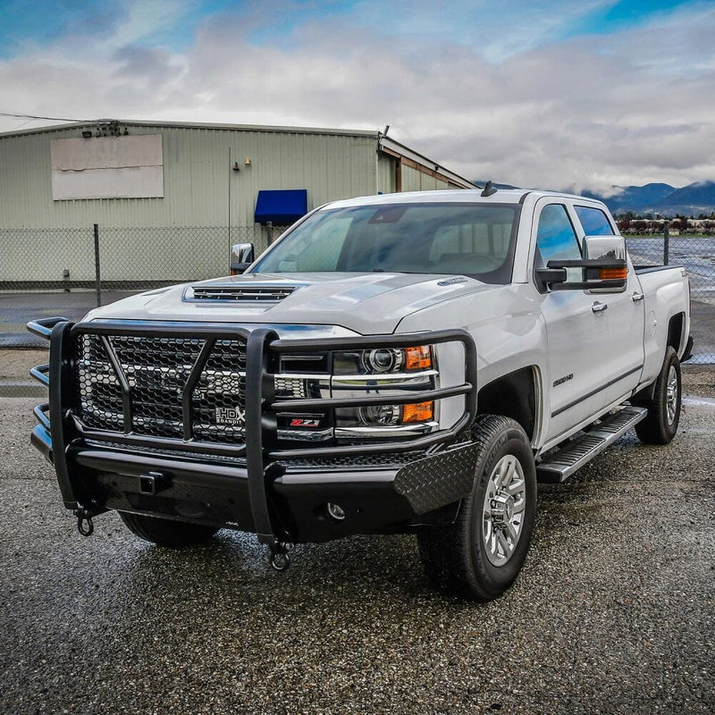 Westin 58-31155 Chevy Silverado 2500/3500 HD 2015-2019 HDX Bandit Front Bumper Non-Winch Black Finish - BumperStock