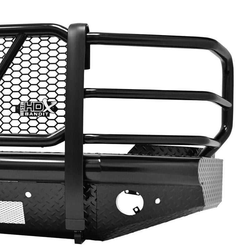 Westin 58-31155 Chevy Silverado 2500/3500 HD 2015-2019 HDX Bandit Front Bumper Non-Winch Black Finish - BumperStock