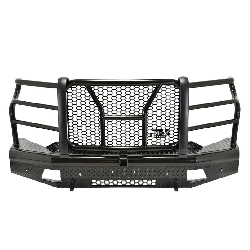 Westin 58-31155 Chevy Silverado 2500/3500 HD 2015-2019 HDX Bandit Front Bumper Non-Winch Black Finish - BumperStock