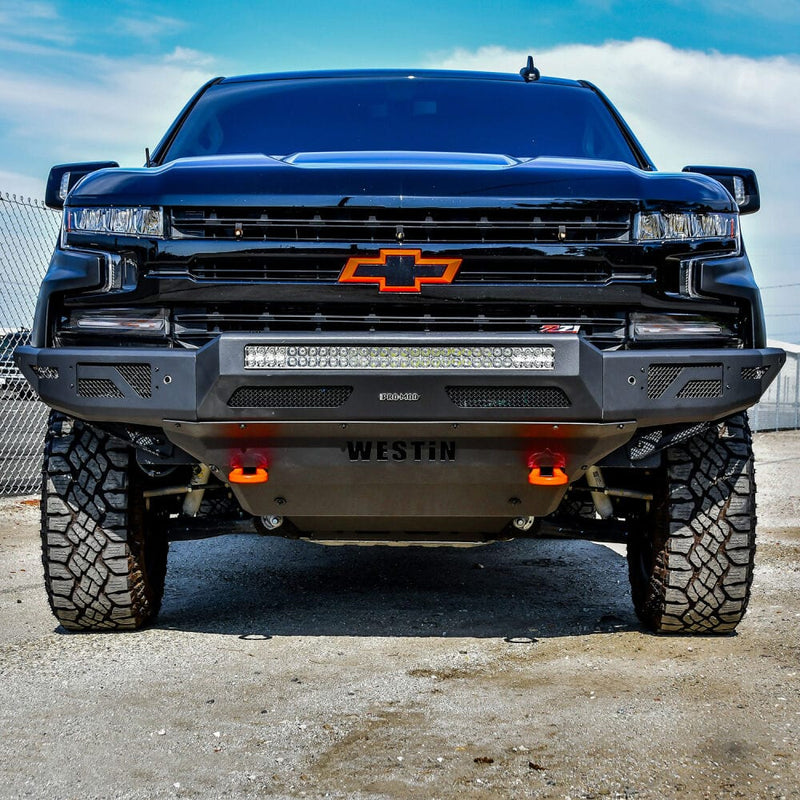 Westin 58-41215 Chevy Silverado 1500 2019-2022 Pro-Mod Front Bumper Non-Winch - BumperStock