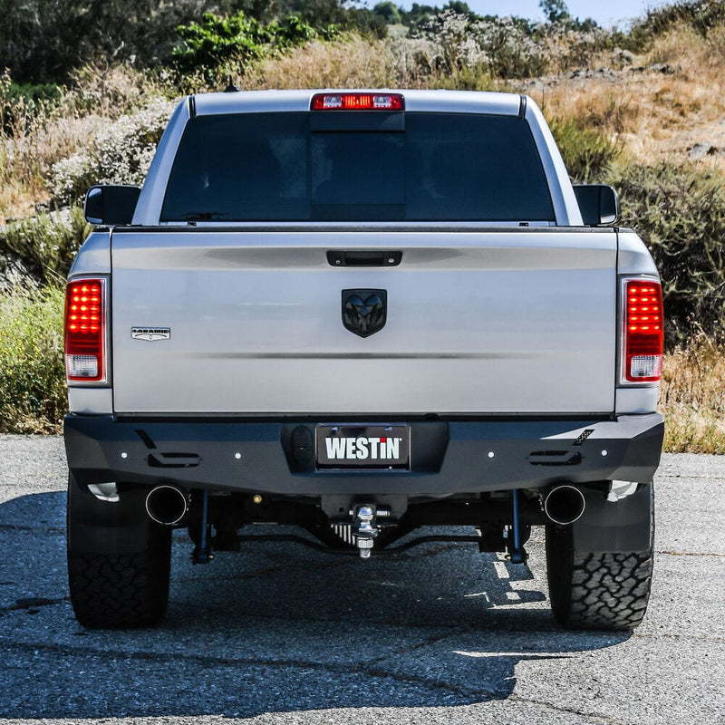 Westin 58-421025 Dodge Ram 2500/3500 2010-2021 Pro-Series Rear Bumper Black Finish - BumperStock