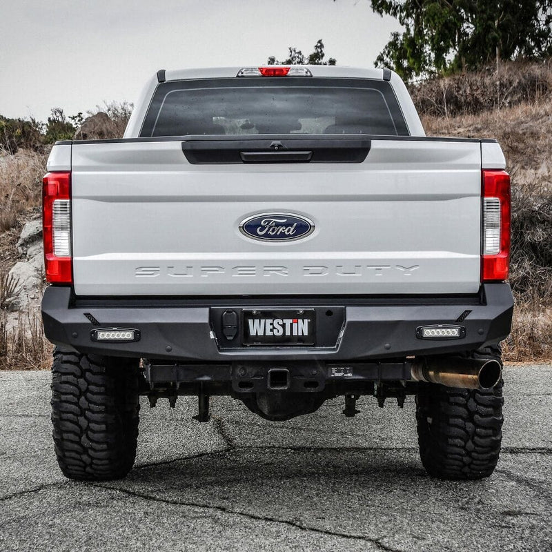 Westin 58-421175 Ford F250/F350 Superduty 2017-2022 Pro-Series Rear Bumper Black Finish - BumperStock