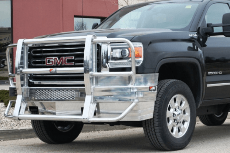 Ali Arc Aluminum GMC Sierra 2500/3500 HD 2003-2006 Front Bumper With Rake GMR241-BumperStock