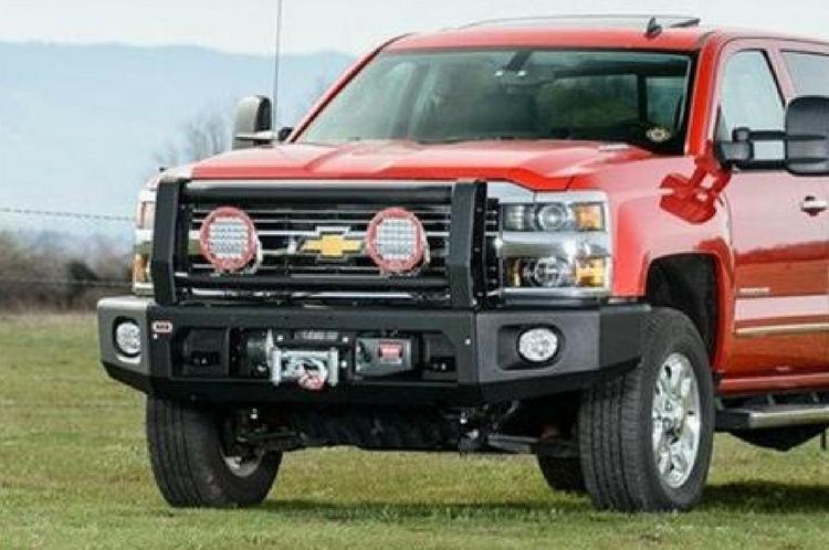 ARB 2262020 Chevy Silverado 2500/3500 2015-2019 Modular Sahara Front Bumper Winch Ready-BumperStock