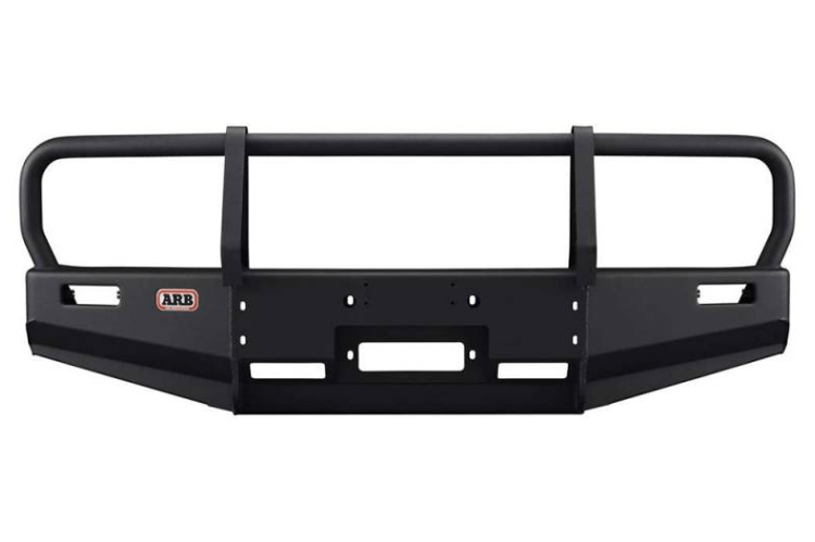 ARB 3423040 Toyota Tacoma 1995-2004 Deluxe Front Bumper Winch Ready with Grille Guard Integrit Textured Black Powder Coat Finish-BumperStock