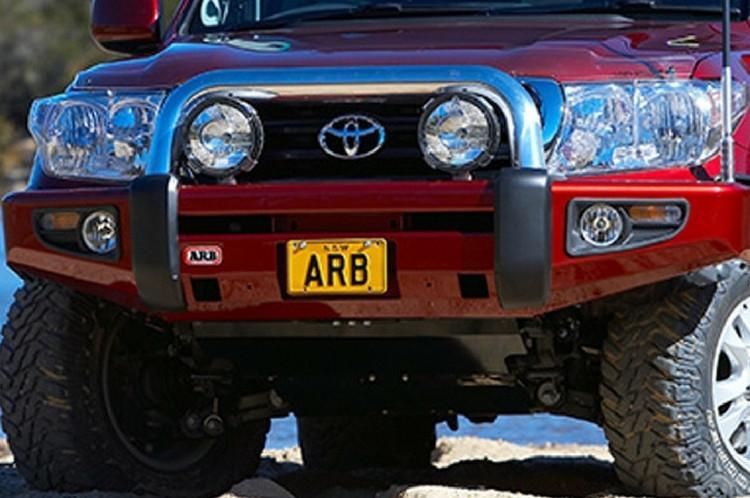 ARB 3913160 Toyota Land Cruiser 2003-2007 Sahara Bar Front Bumper 100 Series Winch Ready-BumperStock