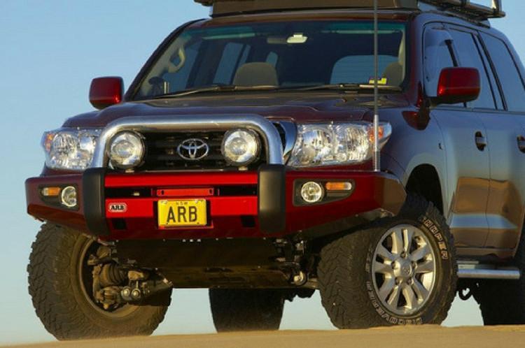 ARB 3915040 Toyota Land Cruiser 2007-2011 Sahara Bar Front Bumper 200 Series Winch Ready-BumperStock