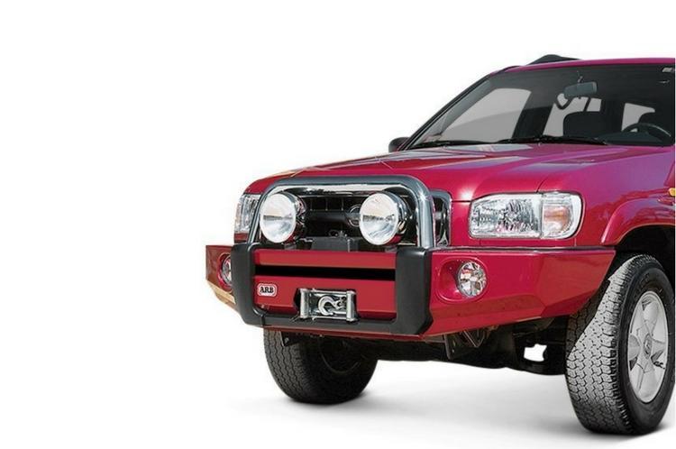 ARB 3938040 Nissan Pathfinder 2000-2002 Sahara Bar Front Bumper Winch Ready-BumperStock